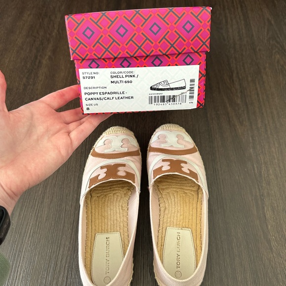 Tory Burch Pink and Brown Espadrilles - Picture 8 of 8